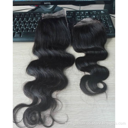 Sunlight Malaysian/peruvian/brazilian Remy Hair Body Wave 4 Bundles With Lace Frontal drop fast shipping ishow human hair
